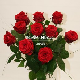 bouquet de grandes roses...