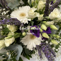 bouquet blanc et sa lavande