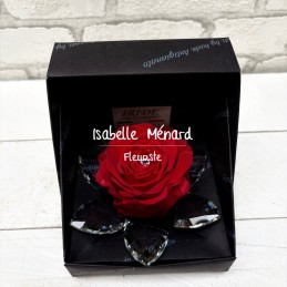 Rose éternelle dans écrin...